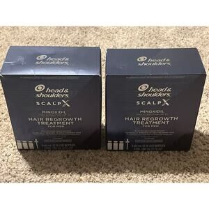 (2) Head & Shoulders Minoxidil 5% Hair Regrowth Treatment for Men  Exp 3/26